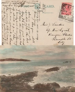 Australia PORT ELLIOT SA squared circle QV 1d Coastal View ppc 1910 - Picture 1 of 1