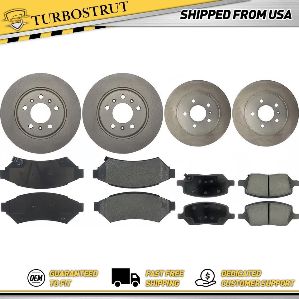 Front & Rear OE Brake Rotors Brake Pads Kit for 2005 Buick Terraza 3.5L - Image 1 of 1