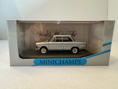 DIE CAST " BMW 700 LS 1962 - 1965 SILVER  " MINICHAMPS 1/43  (430 023702) in box - Immagine 1 di 4