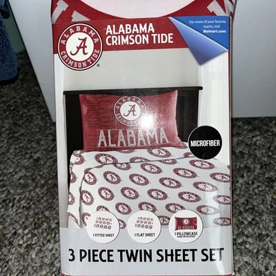 Alabama Crimson Tide 3 Piece Twin Sheet Set  - Image 1 of 3