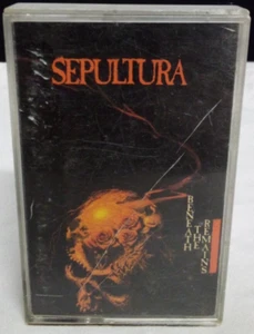 VTG 1989 SEPULTURA BENEATH THE REMAINS HEAVY METAL ROCK MUSIC CASSETTE e - Picture 1 of 5
