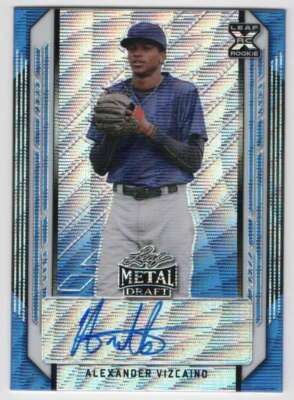 ALEXANDER VIZCAINO RC AUTO 2021 Leaf Metal /20 Draft Autograph Blue Wav ID:38672 - Image 1 of 2