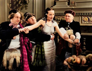 1935 The Three Stooges Larry Fine Curly Howard and Moe  11 x 14" Photo Print - Picture 1 of 1