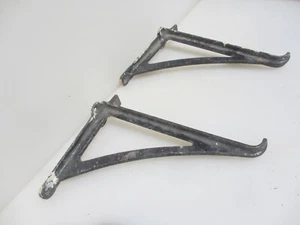 Large Vintage Iron Shelf Brackets Holders Shelve Old Antique Cistern 11"D - Picture 1 of 10