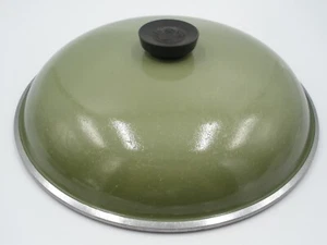 Vintage CLUB Avocado Green Aluminum Tan Pan Pot Lid Only 11 1/4" - Picture 1 of 4