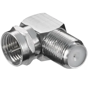 Abgewinkelter SAT LNB F-Stecker Adapter abgewinkelt 90 Grad Winkel Winkelstecker - Bild 1 von 1