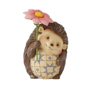 Jim Shore Heartwood Creek - Mini Igel hält Blume Figur 6010564 - Bild 1 von 2