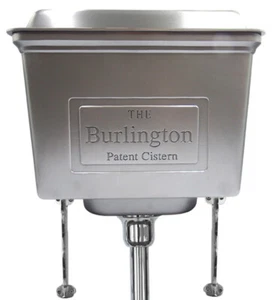 Burlington High Level Gun Metal Grey Aluminium Cistern - Picture 1 of 3