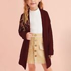 Toddler Kids Baby Girls Knitted Sweater Long Sleeve Open Front Cardigan Coats