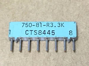 (5 PIEZAS) RESISTENCIA CTS 750-81-R3.3K, RED, MONTAJE DE PELÍCULA A TRAVÉS DE ORIFICIOS - Imagen 1 de 2