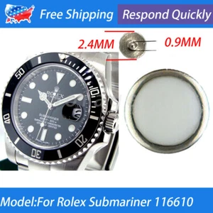 Pearl Dot Pip Bezel Insert Blue Lume For Rolex Submariner 16800 16808 16610LN - Picture 1 of 3