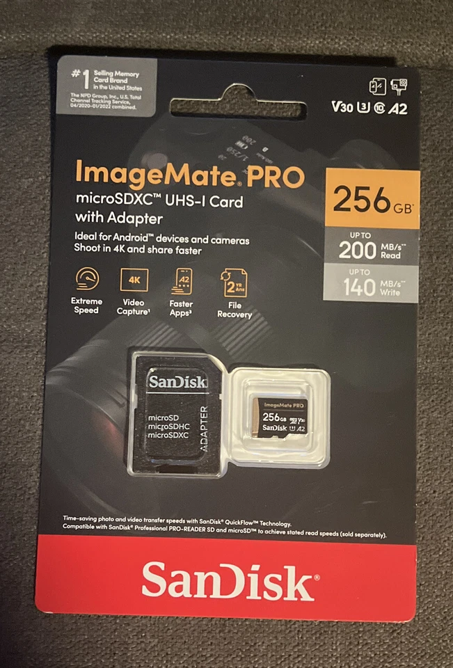 SanDisk ImageMate PRO microSDXC Memory Card - 256GB