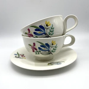 MCM Hallcraft Eva Zeisel Tomorrow's Classics Bouquet 2 Teetassen & 1 Untertasse LESEN - Bild 1 von 12