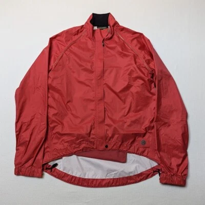 NOVARA Windbreaker Jacket Mens Size L Active Running Cycling Full Zip Coral - Image 1 of 4