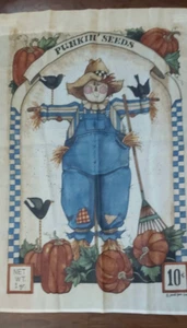 Bandiera da giardino spaventapasseri semi punkin usata bandiera zucca autunnale 3,5'x2,5' - Foto 1 di 5