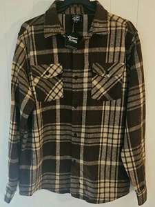 Original Deluxe Flannel Apparel Collection Brown Small - Picture 1 of 7