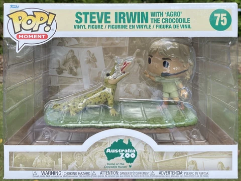 Crocodile Hunter Steve Irwin with Argo the Crocodile Funko Pop Vinyl DELUXE NEW Cover