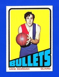 1972-73 Topps BASKETBALL #37 MIKE RIORDAN NRMINT+ BALTIMORE BULLETS (SB1) - Imagen 1 de 2
