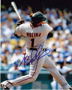 BENGIE MOLINA SAN FRANCISCO GIANTS ACTION SIGNED 8x10 - Picture 1 of 1