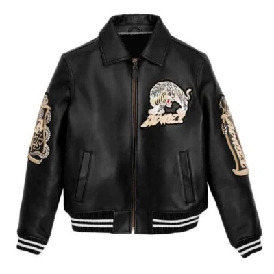 Men's Avirex Cowhide Bomber Jacket Authentic leather jacket - Image 1 of 3