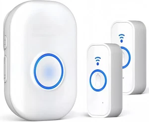2 Smart Wireless WiFi Doorbell IP44 Waterproof 700FT Wireless Range 4 Volume USA - Picture 1 of 5