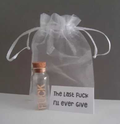 last f*ck to give, Rude Adult novelty gift joke gag, Secret Santa Christmas gift
