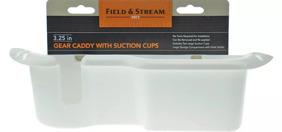 Field & Stream Drink & Gear Holder Caddy with Boat Mount Suction Cups - NEW!