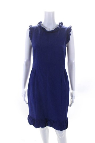 Love Moschino abito tubino donna senza maniche con volant viola taglia 6