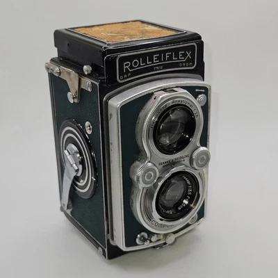 Câmera de Filme CLA'd Rolleiflex 3.5 TLR Lente Carl Zeiss Jenna 75mm F3.5 - Imagem 1 de 4