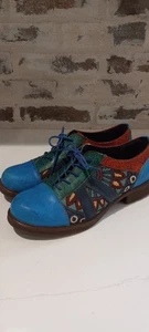 Zapatos Oxford Socofy Mujer Multicolor Talla 39 Talla 9 Excelente Estado Patchwork  - Imagen 1 de 11