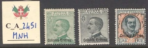 C_A_2451 ERITREA. 1925 commemorative set. MNH. Sas 93-95. High CV ! - Picture 1 of 1
