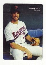 1990 Mother's Cookies Texas Rangers BOBBY WITT #15