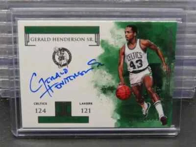 2018-19 Impeccable Gerald Henderson Jr. Victory Auto Autograph #9/99 Celtics - Image 1 of 2