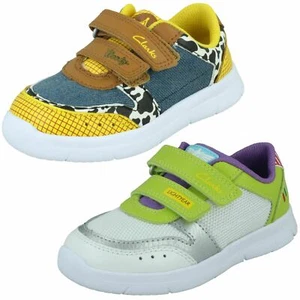 Entrenadores informales Clarks de gancho y bucle para niños Ath Howdy - Imagen 1 de 19