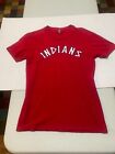 CLEVELAND INDIANS 1970's Graphics Adult Size T-Shirt (SMALL) Gently Worn - Nice 