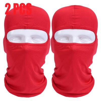 2 Pcs Balaclava Tactical Full Face Mask UV Protection Ski Sun Hood Cover for Men - Image 1 of 4