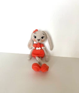 Amigurumi gehäkelt, gehäkelter Hase für Ostern, Handarbeit, Geschenk für Kind - Bild 1 von 7