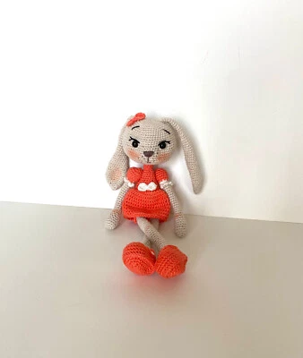 Amigurumi gehäkelt, gehäkelter Hase für Ostern, Handarbeit, Geschenk für Kind - Bild 1 von 4