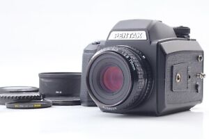 RARE LOGO [ MINT] PENTAX 645NII Film Camera A 75mm f2.8 Lens 120 Back from JAPAN