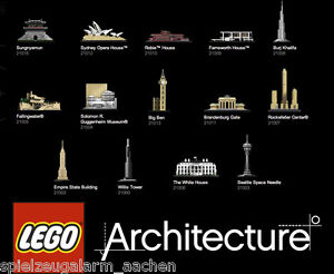 LEGO Architecture 21003 21006 21011 21013 21014 21015 21017 21018 21019 21020 