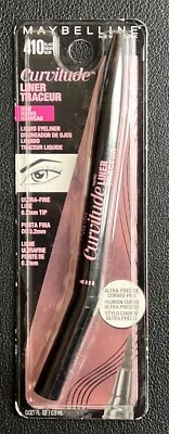 Maybelline CURVITUDE LINER Liquid Eyeliner .74ml/.025oz #410 Black *NIB* - Image 1 of 2