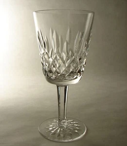 Vintage Waterford Hand Cut Crystal Lismore Water Goblet (s) Ireland 7" signed - Picture 1 of 4