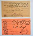 NEW HAMPSHIRE: DOVER, EXETER - 2 USPO REGISTERY RETURN RECEIPTS 1904 AND 1905