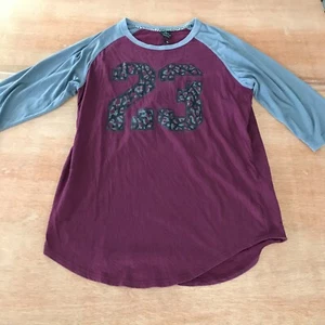 Nike Jordan Jumpman Shirt Men L Purple Crew Neck Long Sleeve Athleisure Sports - Picture 1 of 11