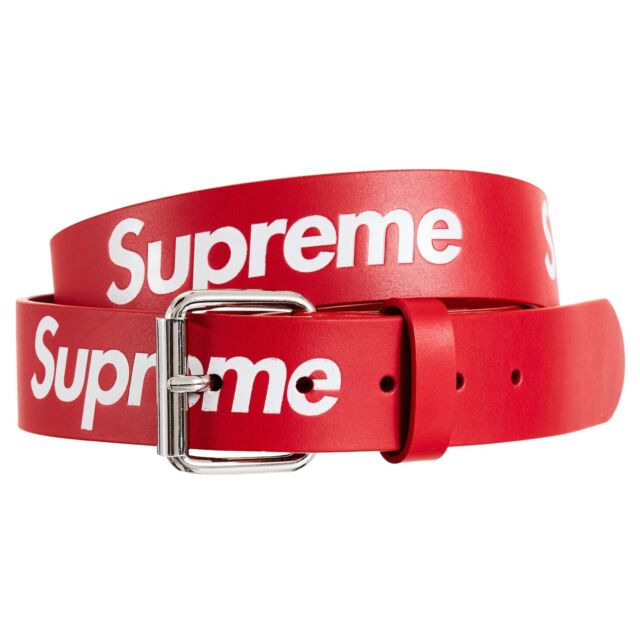 Cinturones Louis vuitton x supreme Rojo talla M International de