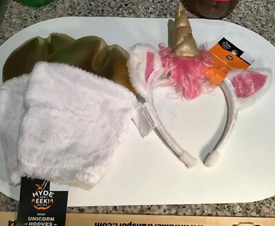 Orelhas de tiara de unicórnio com cascos Hyde e Eek! Fantasia de unicórnio boutique - Imagem 1 de 4