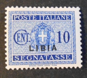 ITALIA ITALY 1934 Colonie Libia Segnatasse 10c azzurro OVP MH* ss.13 - Picture 1 of 2