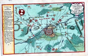 Antique map, Silesia, Siege of Neiss (Nysa, Poland), 1758 - Picture 1 of 1