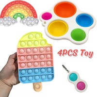 4Pack Fidget Toys Set Sensory Tools Bundle Stress Relief Hand Kids Adults Toys