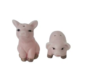 Cracker Barrel Pink Pig Salt & Pepper Shakers Set - Picture 1 of 6